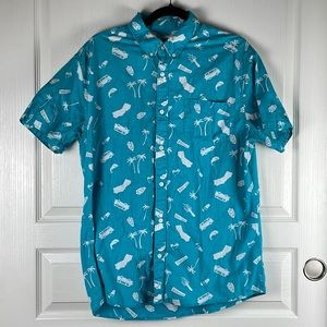 Urban Pipeline Surfer Button Front Shirt Size Large‎